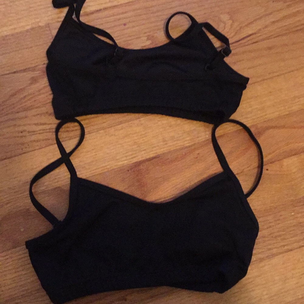 2 Capezio lined cami bra top, size xs